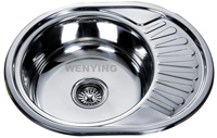 European hot sale sinks stainless steel single bowl