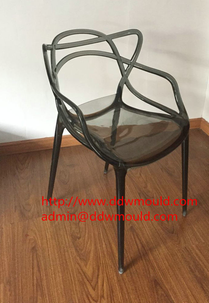 DDW Garden Clear Chair Mold Transparent Plastic Chair Mold Acylic Chair Mold