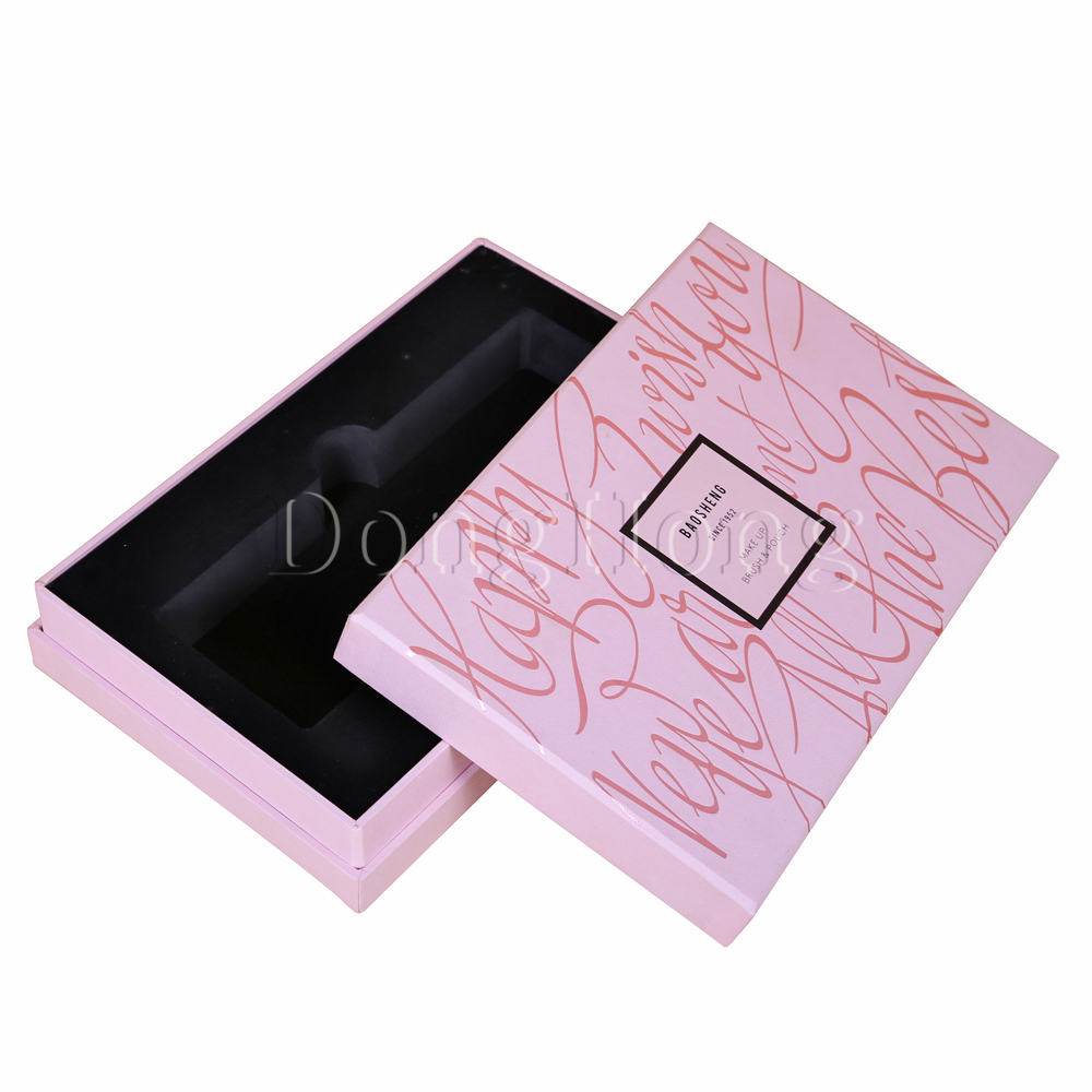 脖子设计粉红色的化妆品包装盒