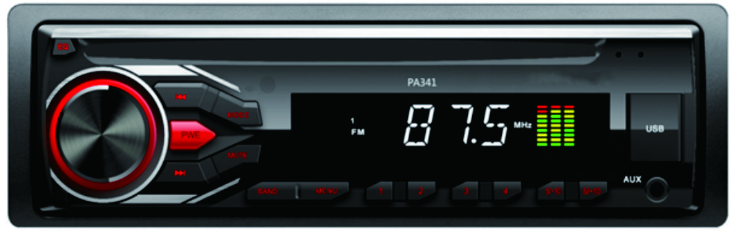 1 din detachable panel car MP3 player car audio with FM/AM function
