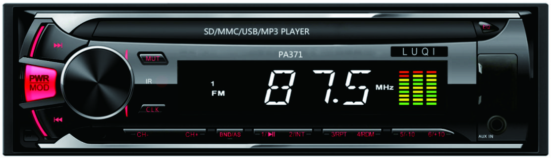 Detachable LCD screen 1 din car radio mp3 player  usb sd card music player