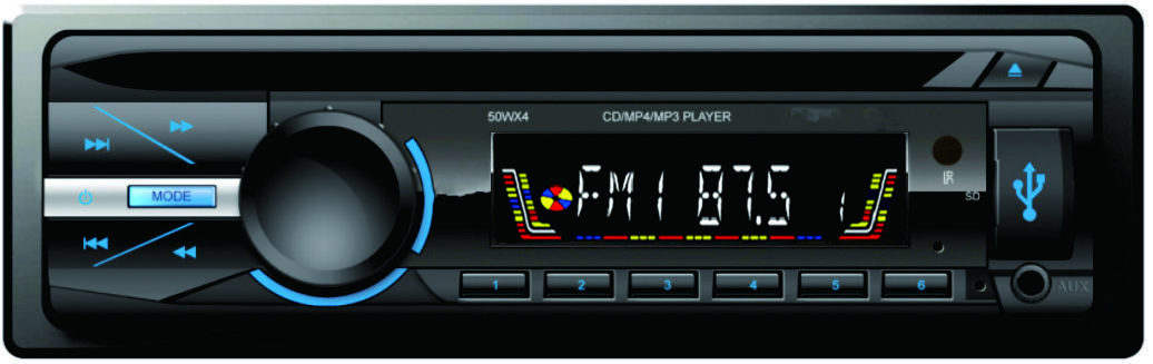 4x45W car CD player MP3 player with bluetooth