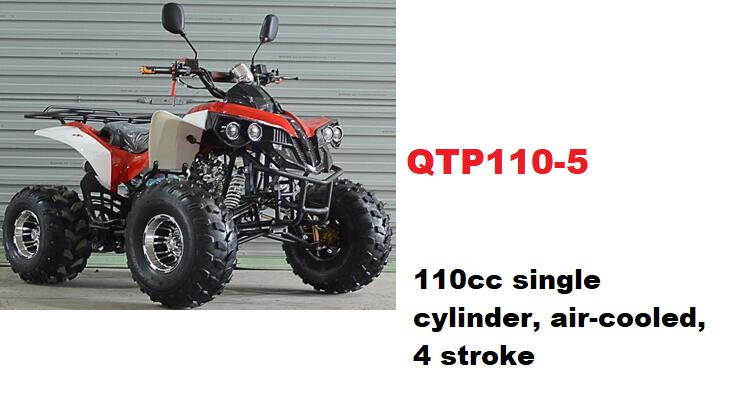 best Quality wholesale QTP110-5ATV 110CC QUAD BIKE, 4 Wheel ,Water Cooled
