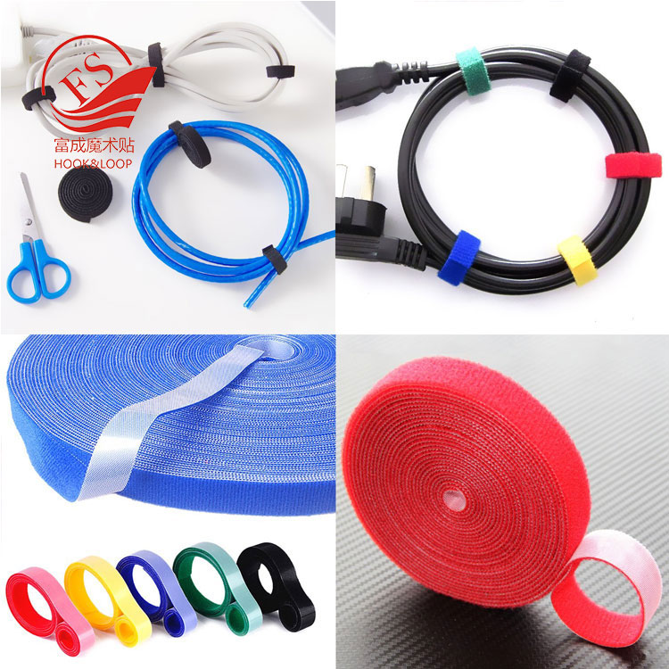 Reusable 16mm*5m double side male and female side hook and loop tape