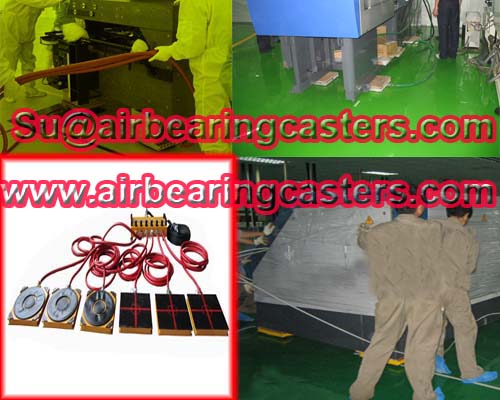 Air rigging systems have no damage of the floor with low friction