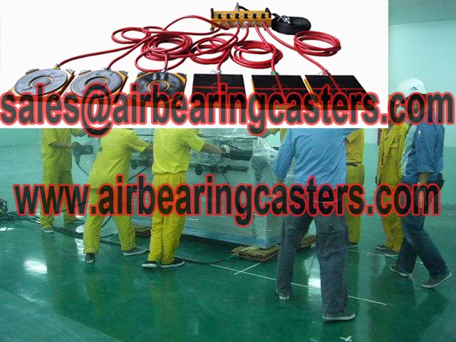 Four air modular air bearing casters
