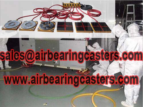 Air caster skids instruction and details