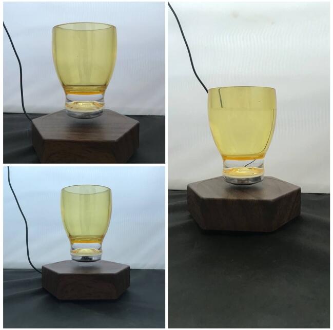 magnetic floating levitate bottom mug cup 