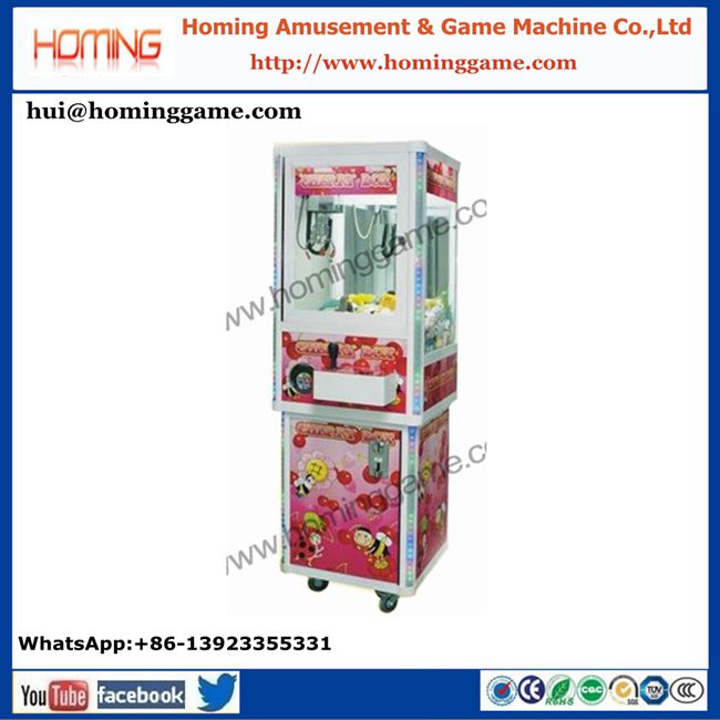 ﻿Hot sale coin operated game machine gift vending machine mini claw crane machine for sale 