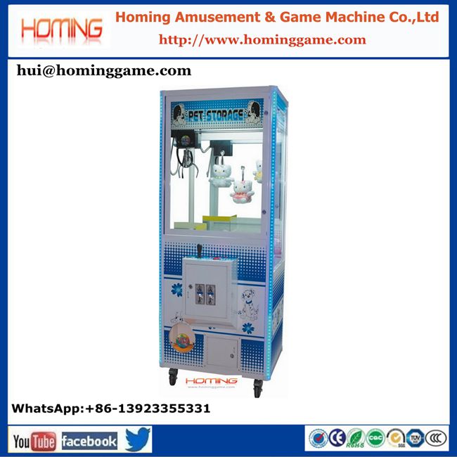 Hot sale coin operated vending plush toy game machine mini toy crane claw game machine 