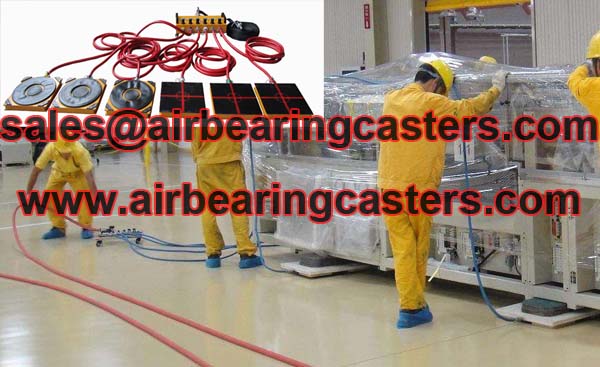 Air Casters does not get damaged for floor
