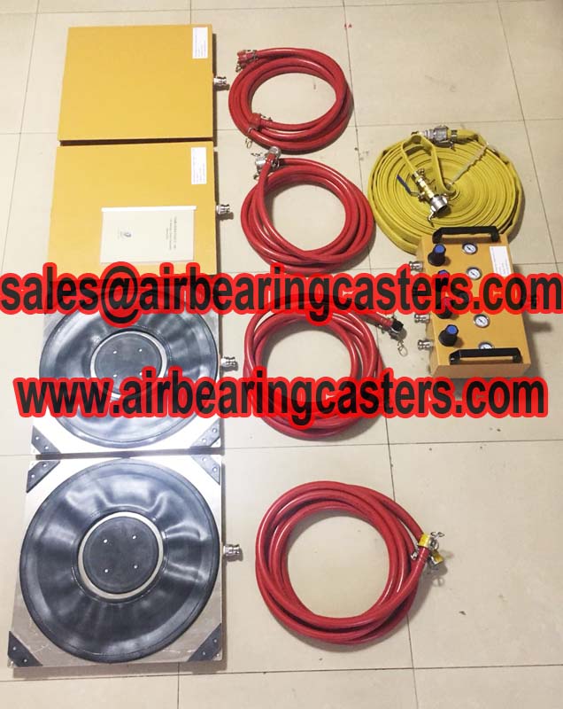 Air casters rigging systems instruction and details