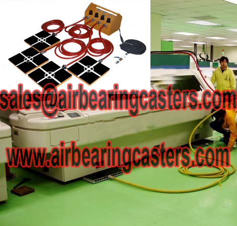 Air bearings casters applications
