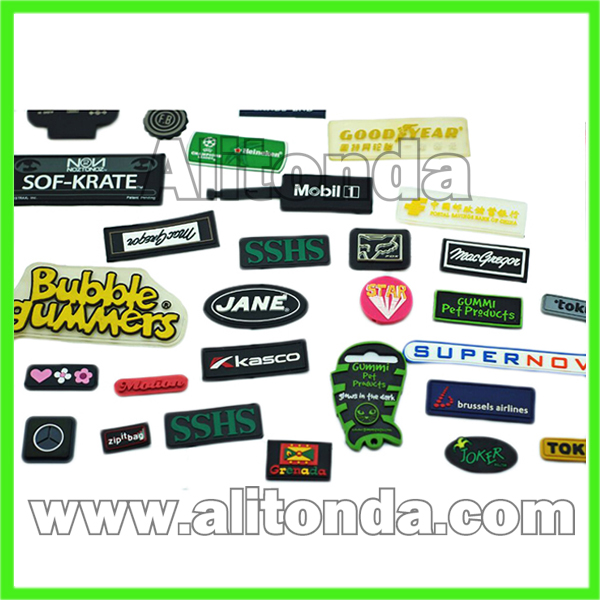 PVC badges and patches for apparel bags