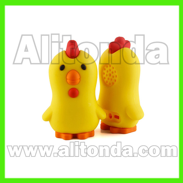 PVC cartoon animal duck wireless bluetooth speakers custom for promotional gifts