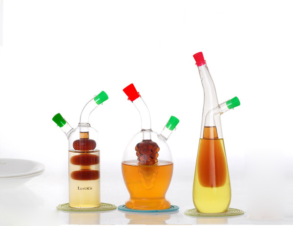 borosilicate glass bottle for oil or vinegar