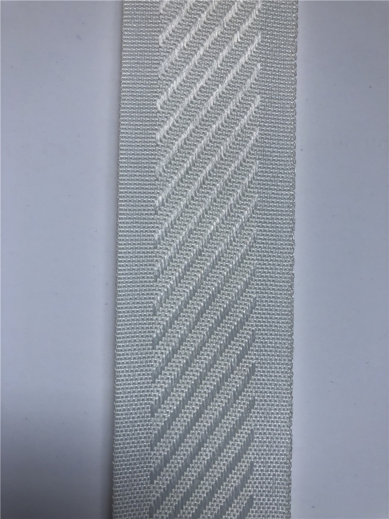 China factory high quality polyester white color 3.5CM mattress edging webbing ribbon manufacturer