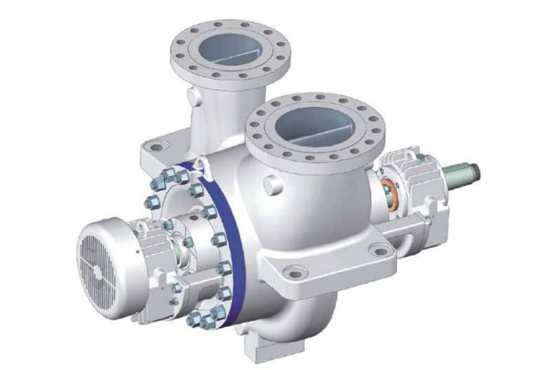 API610 BB2 single stage double suction and between bearings, radial split pump