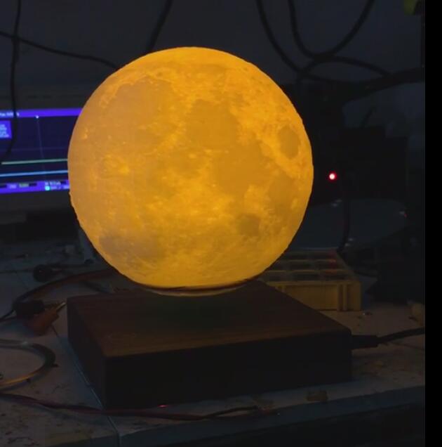 360 spining magnetic floating levitating moon lamp bulb 