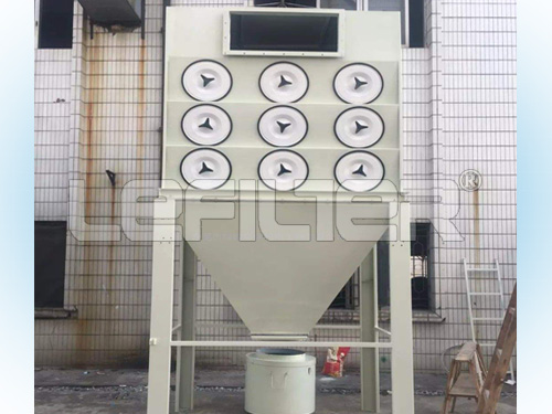 Carbon steel cement cartridge dust collector