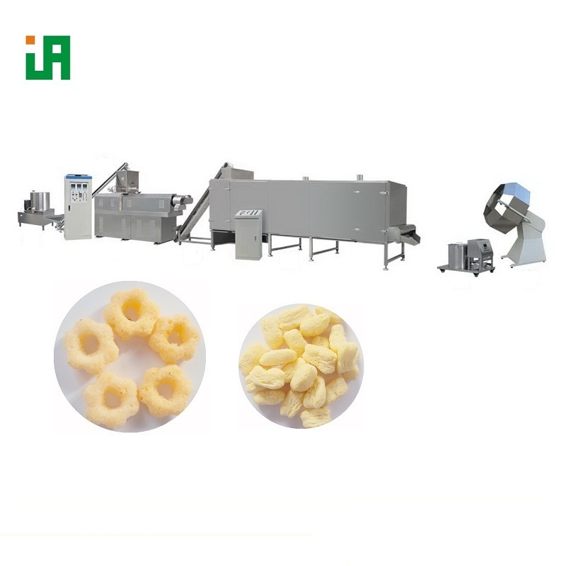 Stainless Steel Double Screws Puffed Corn Snack Manufacture Extruder
