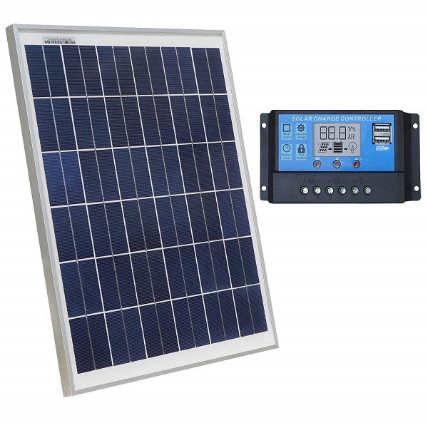 20W 12V Polycrystalline Solar Panel Charging Kit 