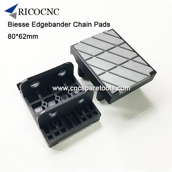 80x62mm Conveyor Chain Pads Edgebander Track Pads for BIESSE Edgebanding Machine