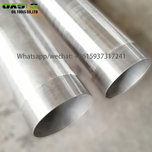 Stainless Steel Welded Water Well Casing Screens Pipe Tube Plein Inox Pour Forage