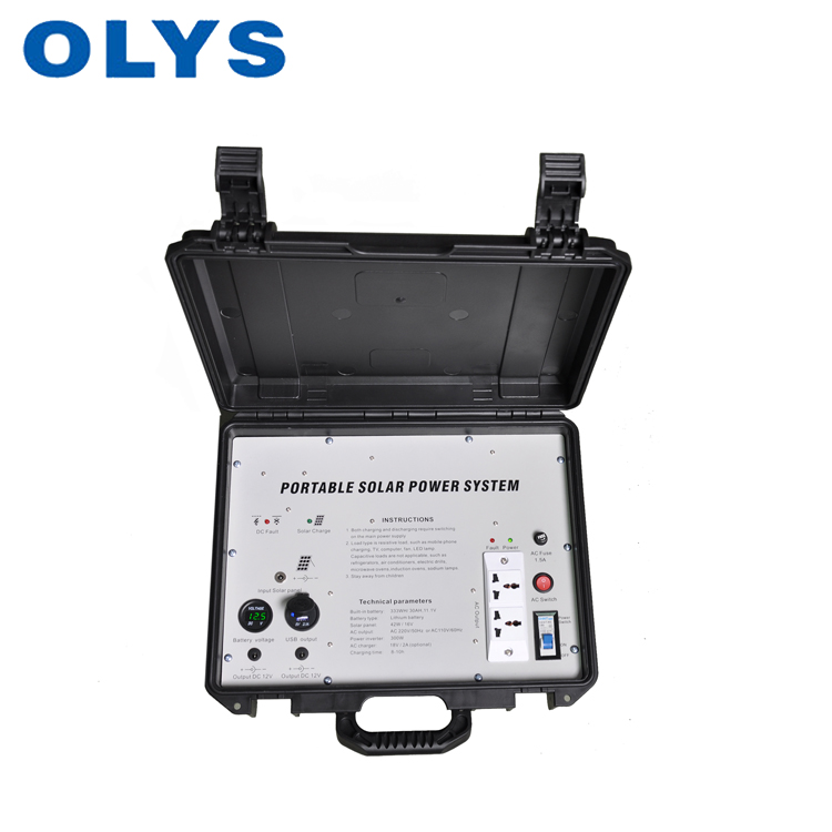 OLYS Outdoor emergency power，supply camper solar kit wind and solar kits
