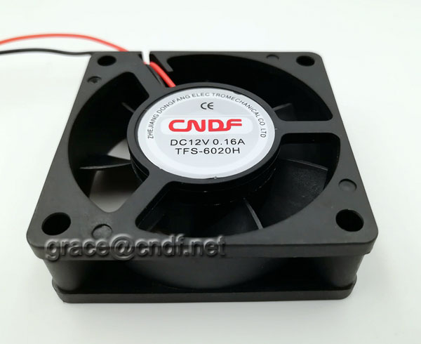 CNDF made in china factory 24VDC 12VDC fan 60x60x20mm with CE 2 years warranty use for refrigerator cooling brushless fan