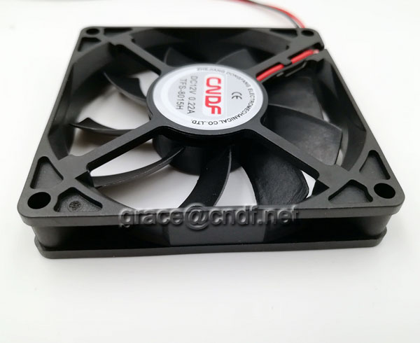 CNDF chinese factory supplier provide ventilador dc brushless cooling fan 80x80x15mm 24VDC 0.15A 3.6W 3500rpm