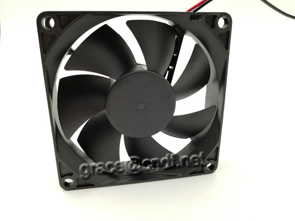 CNDF from china factory provide dimension 80x80x20mm cooling fan 12VDC 0.21A 2.52W  3500rpm TF8025HS12