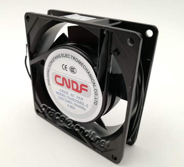 CNDF  with high speed 2700rpm and air flow 25/27cfm 92x92x25mm 110/120VAC cooling fan TA9225HSL-1