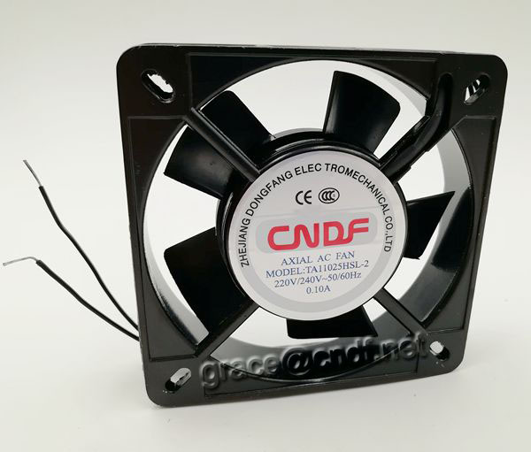 CNDF  electrical exhaust fan main use for industiral machine and equipment cooling 110x110x25mm cooling fan TA11025HSL-2