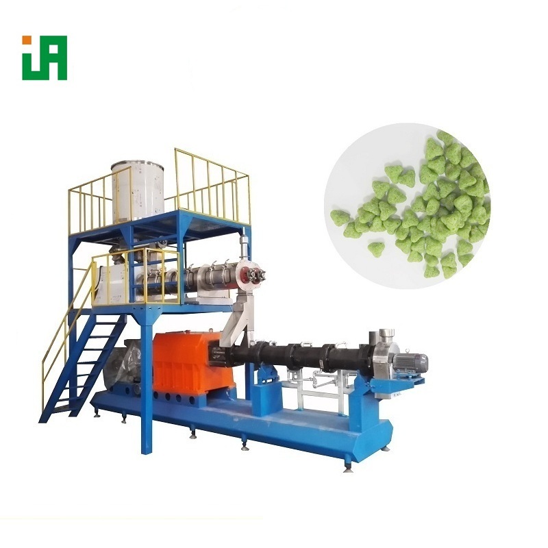 Twin-screw Cereal Basing Extruded Dry Pet Dog Food Extruder Machine