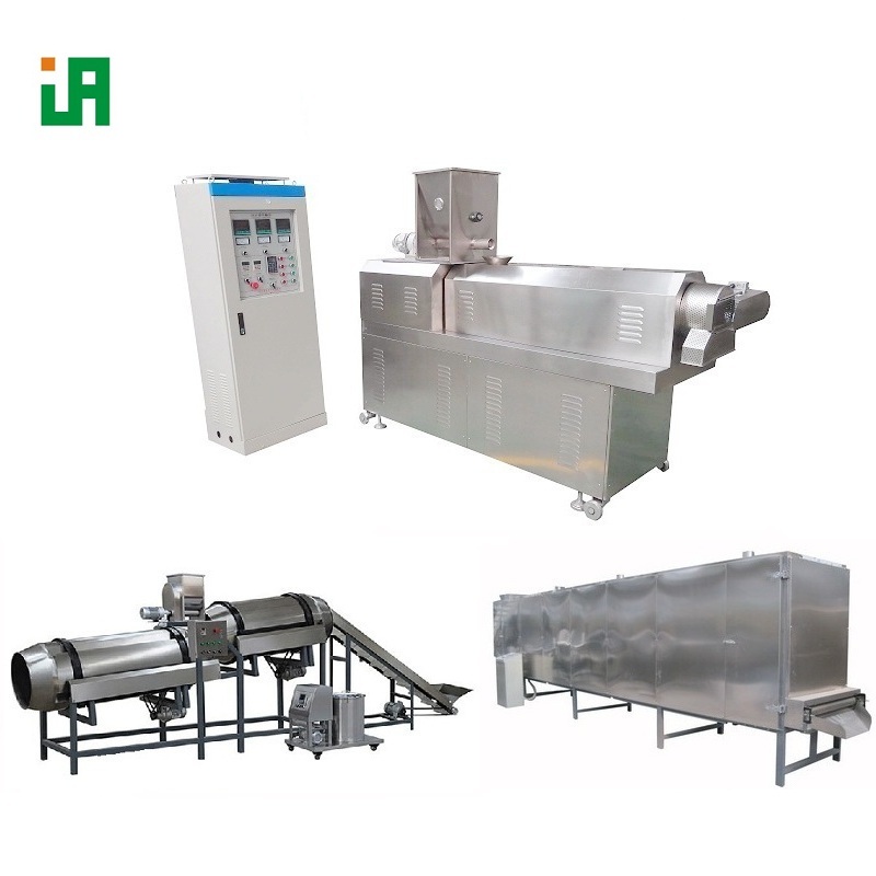 Twin-screw Extruded Dry Pet Dog Food Extusion Making Machine