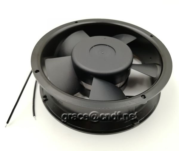 CNDF pull copper ac cooling exhaust fan with 2 ball bearing 2 lead wire connect cooling fan TA17251HBL-2