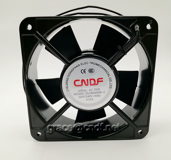 CNDF made in china from wenzhou manufacturer cooling fan exhaust fans 180x180x60mm 110/120VAc 50/60Hz 2 ball bearing cooling