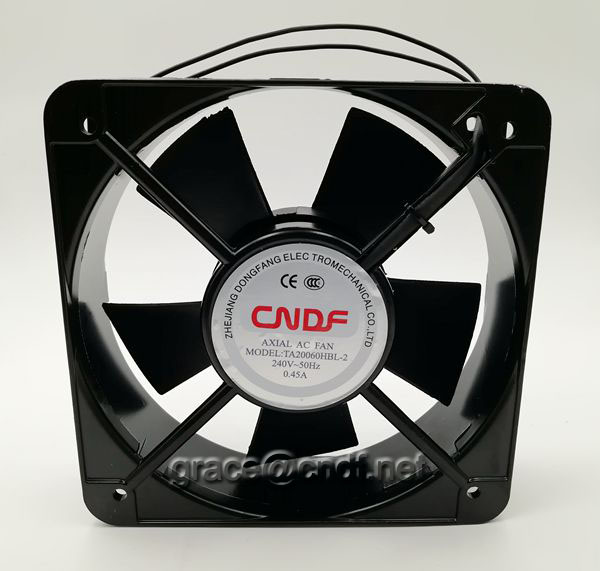 CNDF made in china factory passed CE with 2 years warranty cooling fan 200x200x60mm with 2 ball bearing cooling fan