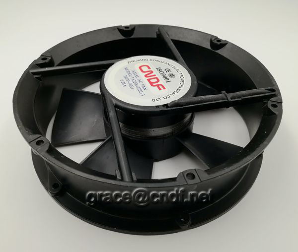  CNDF made in china aluminum material circular type ac cooling fan 220x220x60mm ac cooling fan TA22060HBL-1