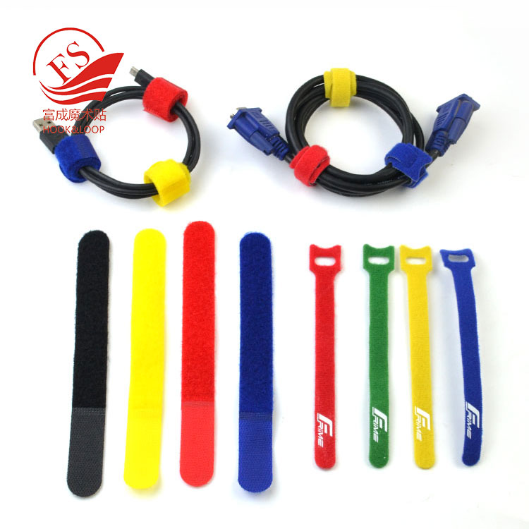 Magic nylon cable ties Hook an Loop On The Same Side Cable fasteners