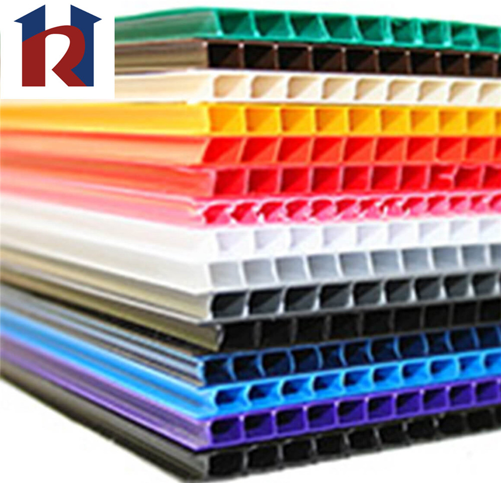 2mm-10mm corrugated PP sheet/flute board/plastic board manufacturer