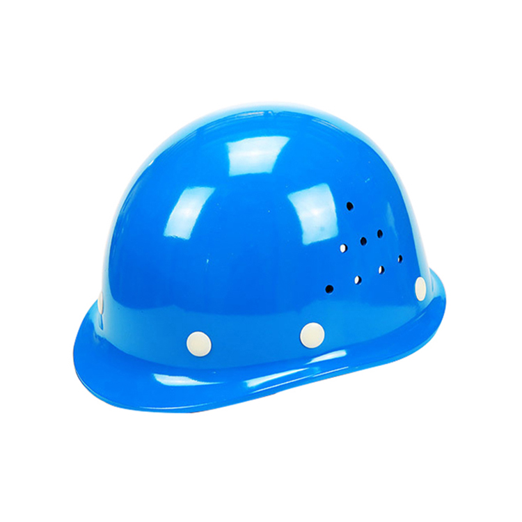 ABS Material Round Shape Safety Helmet With Chin Strap