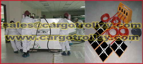 Move cleanroom machinery moving modules