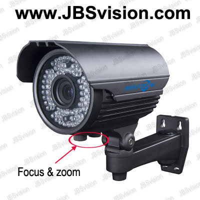 4~9mm manual zoom IR day night weatherproof CCTV security cameras,42pcs or 72pcs IR LEDs optional