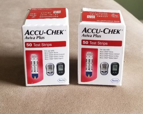 Accu Chek Aviva Plus Roche Diabetic Test Strips 50ct