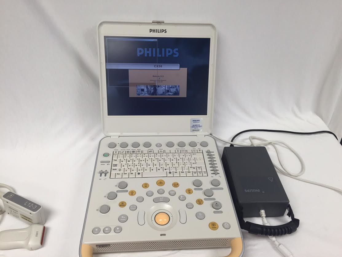 2010 Philips CX50 Portable Ultrasound Machine choice of L12-3, S5-1, C5-1 Transducer.