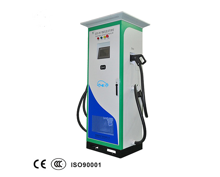 China Factory 30kw Single Ev Charger Machine Stand Pole Style Dc Car Electric Charging Pile