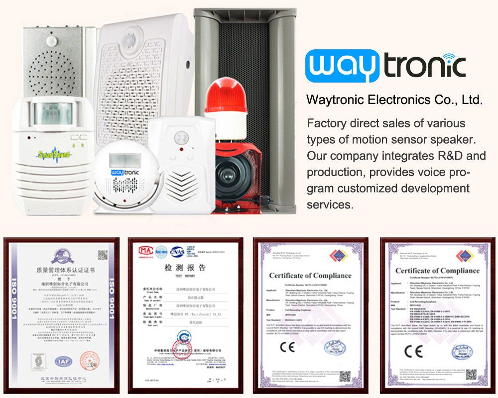 voice player,you can choose Waytronicmotion sensor speakerf