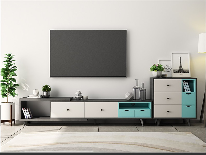 modern design wood melamine finish TV stand tv table
